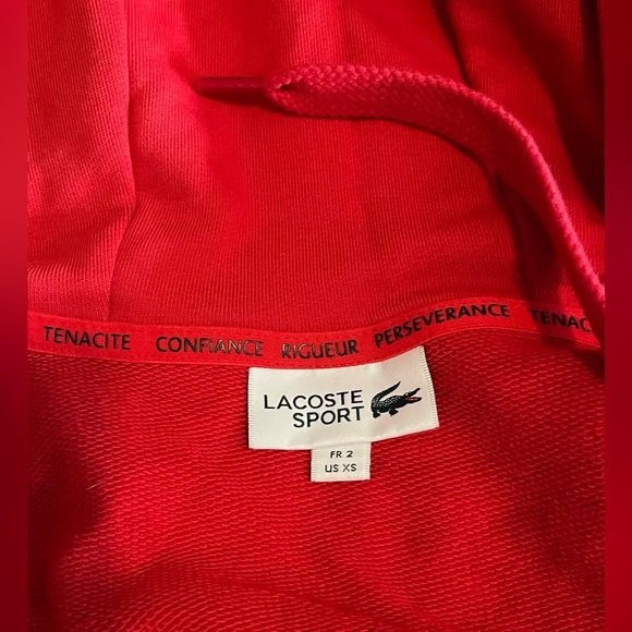 LACOSTE French Sporting Spirit Edition Zip-Up Fleece Jacket - Men/ Unisex- XS - Picture 4 of 10